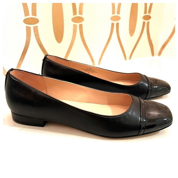 Bandolino Black Flats with Patent Toe - Picture 7 of 10